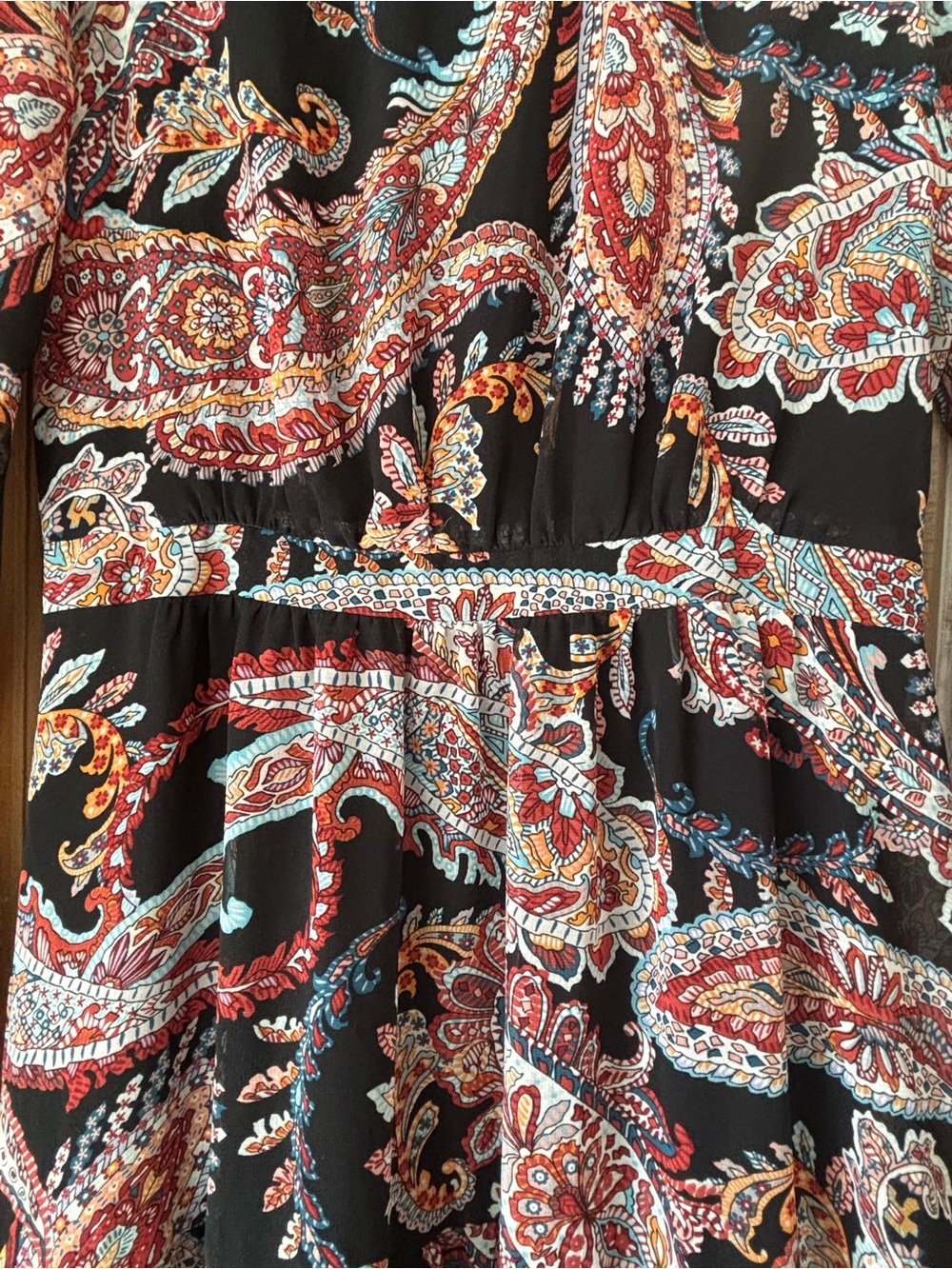 Anthropologie Dress Size 4 | Paisley Print Boho Flowy Maxi - Picture 6 of 15